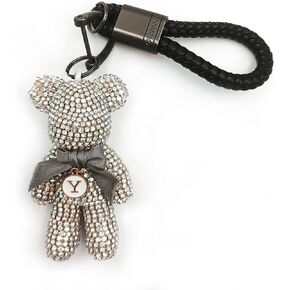 SWHJ Cute Teddy Bear Keychain, Car Key Chain Accessories Decorations Pendants,Best Fashion Gift For Women-Kid-Friend.