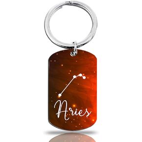 OEHEDOU 12 Constellation Keychain Gift Zodiac Astronomy Gifts Birthday Gifts For Women Men Adults Boys Girls Horoscope Lovers