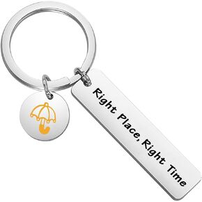 LQRI TV Show How I Met You Mother Inspired Jewelry Right Place Right Time HIMYM Gift Yellow Umbrella Gift