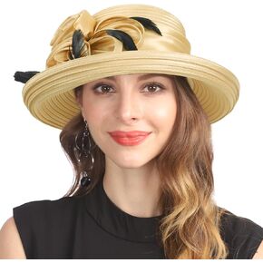 Women Kentucky Derby Church Hat Tea Party Wedding Bucket Hats in Kuwait