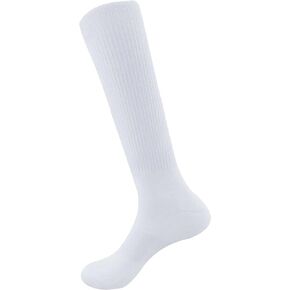 BambooMN Blank Sublimation Socks Crew and Knee High Socks - 4 Pairs
