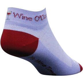 SockGuy Women's Wine O'Clock Socks Shoe Size 6-10/Men'S Shoe Size 5-9 Purple