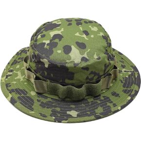 Danish Army Style Boonie Cap Tacgear Military hat Danish M84 camo Woodland Ripstop Wide Brim