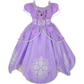 Dressy Daisy Girls' Princess Dress Up Costume Cosplay Pueple Halloween Xmas Fancy Party Dresses 62 Size 12M-10