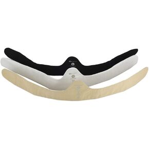 More of Me to Love 100% Cotton Bra Liner (3-Pack, Black/White/Beige, Large)