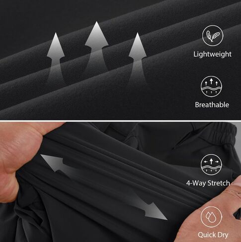 NAVEKULL Men's Lightweight Hiking Pants Quick Dry Stretch Fishing Tactical Work Pants with Zipper Pockets in Kuwait