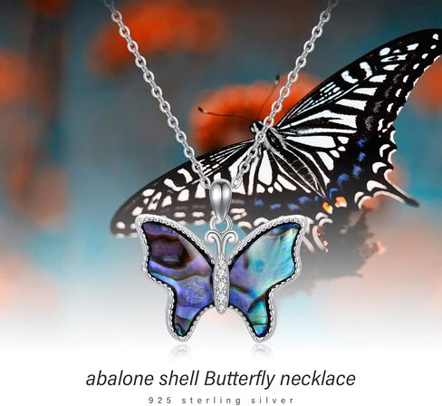 قلادة فراشة من الفضة الاسترليني عيار 925 بدلاية على شكل فراشة على شكل فراشة على شكل حيوان، مجوهرات هدايا للنساء والفتيات المراهقات, فضة استرلينية, فضة استرليني 925 in Kuwait