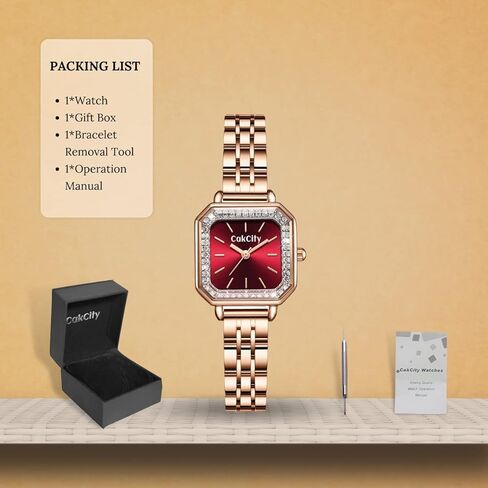 ساعات CakCity الكلاسيكية للنساء ساعات ذهبية وردية مع حزام فولاذي ساعة نسائية أنيقة للنساء ساعة يد كوارتز تناظرية هدايا لها in Kuwait