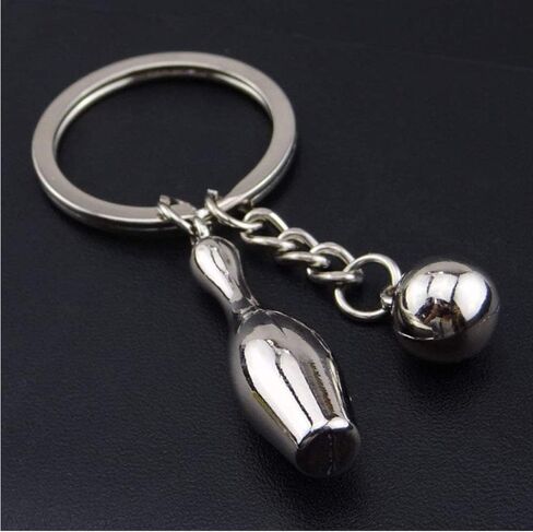 سلسلة مفاتيح للبولينج على شكل سلسلة مفاتيح للسيارة، عالية التحمل للرجال والنساء - عبوة من 2 in Kuwait