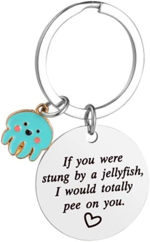COLORFUL BLING Friendship Funny Jellyfish Keychain Funny Friendship Gift for Teen Birthday Graduation Gifts in Saudi Arabia