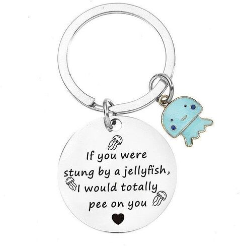 COLORFUL BLING Friendship Funny Jellyfish Keychain Funny Friendship Gift for Teen Birthday Graduation Gifts in Saudi Arabia