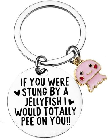 COLORFUL BLING Friendship Funny Jellyfish Keychain Funny Friendship Gift for Teen Birthday Graduation Gifts in Saudi Arabia