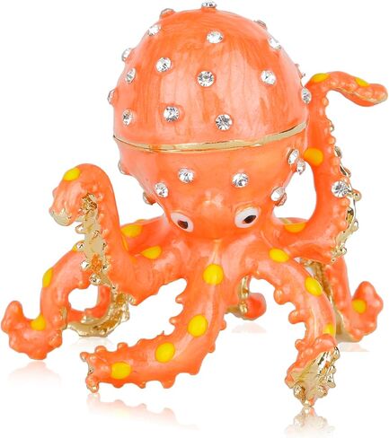 سبعة النحل الوردي الأخطبوط حلية صندوق الأخطبوط صندوق مجوهرات الأخطبوط ديكور للمنزل الأخطبوط تمثال تحصيل مجوهرات للبنات صناديق الهدايا in Saudi Arabia