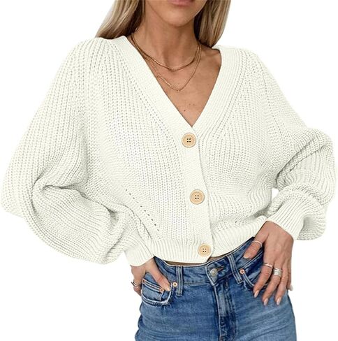 KOJOOIN Fall Women's Crochet Cardigan Lightweight Kimono Long Sleeve Hollow Out Kint Outwear Sweater in Saudi Arabia