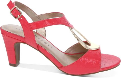 Karen Scott Womens Danee Crocodile Print Open Toe Heels in Kuwait