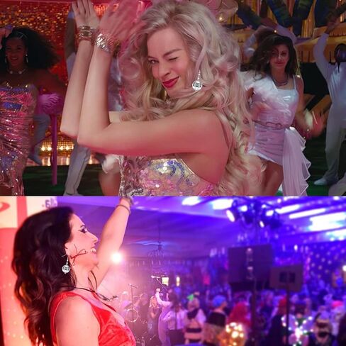 زوجان من اقراط كرة الديسكو للنساء، اقراط كرة الديسكو الفضية، اقراط ديسكو عاكسة، اقراط متدلية بتصميم كرة الديسكو، اقراط الستينيات والسبعينيات للنساء، اكسسوارات ملابس الديسكو in Kuwait