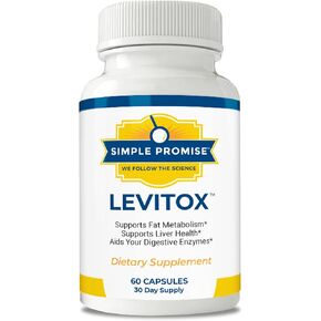 Levitox - Groundbreaking Weight and Liver Support - Aids Digestive Enzymes, 60 Capsules
