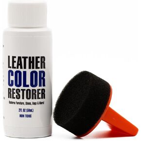 Leather Hero Leather Color Restorer & Applicator- Refinish, Repair, & Renew Leather & Vinyl Sofa, Purse, Shoes, Auto Car Seats, Couch 2oz (Grey)