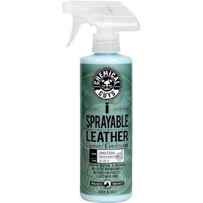 Chemical Guys SPI_103 Sprayable Leather Cleaner and Conditioner in One for Interiors, Apparel, and More (Works on Natural, Synthetic, Pleather, Faux Leather and More) Leather Scent, 128 fl oz (1 Gal)