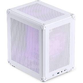 JONSBO C6 Black Mini MATX Mesh Case,Simple Compact Desktop Micro ATX Chassis,Upper Cover/Side Panel Tool-Free Open pc case, ATX Power Bite (L185mm Max.),Support 75mm CPU Cooler,GPU200-255mm