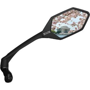 MEACHOW New Scratch Resistant Glass Lens,Handlebar Bike Mirror, Rotatable Safe Rearview Mirror, Bicycle Mirror,ME-007
