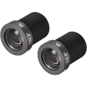 uxcell 2 Pcs CCTV Camera Lens 16mm Focal Length 5MP F2.0 1/2.5 Inch Wide Angle for CCD Camera