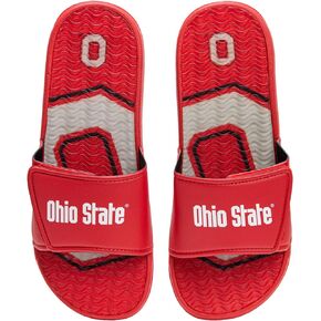 FOCO Ohio State Buckeyes NCAA Mens Wordmark Gel Slides - S
