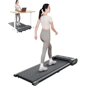 Walking Pad Treadmill Under Desk, Portable Treadmill with Bluetooth, Desk Treadmill up to 3.8 MPH Speed, Jogging Walking Treadmill for Small Space Home Fitness