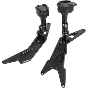 Compatible with Ninja 300 250 2013-2018 Frame Sliders CNC Aluminum Motorcycle Engine Guard Bodywork Fairing Falling Protection(Black)