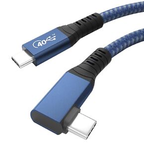 Thunderbolt 4 Cable 2.6 ft, Grtoeud USB-C Cable Single 8K or Dual 4K Displays, 40Gbps Data Transfer, Compatible with USB4, Thunderbolt 3, MacBook Pro, iMac 24, Docking Station, External SSD, Hub, eGPU