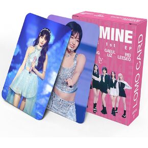 مجموعة هدايا مكونة من 55 قطعة من ألبوم IVE I'VE MINE من بطاقات الصور Kpop Merch Lomo للأولاد والبنات in Kuwait