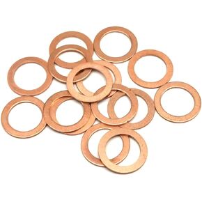 Oil Drain Plug Gasket Replacement for Mercedes Oil Crush Washer 14mm Cooper Crush Washer Oil Drain Plug OEM PN 007603-014106 (15Pcs)