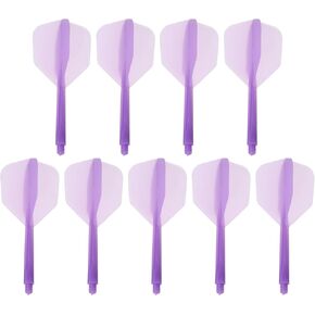 PATIKIL Integrated Dart Shaft & Flights, 9 Pack Durable Plastic Dart Flight Set, Purple