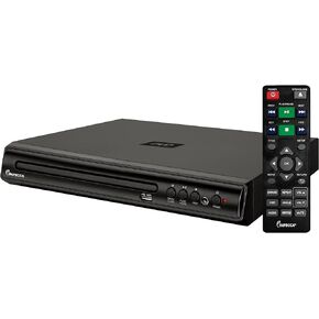 Impecca DVHP9109 Compact DVD Player for TV w/USB Input/AV, Multi-Region, AV Cables and Remote Control Included, Supported Built-in PAL/NTSC System,
