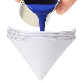 200 Pack Paint Strainer 150 Micron Fine Mesh Paper Paint Filter Cone, Fine Nylon Mesh Funnel Hooks for Use Automotive, Spray Guns, Arts,Crafts, Hobby, Painting Projects