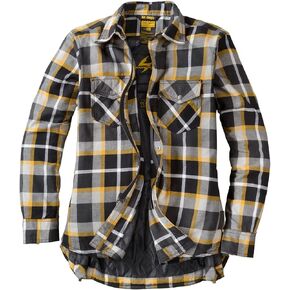 ScorpionEXO Covert Adult Women's Long Sleeve Flannel Motorcycle Jacket Riding Shirt with Pockets for Optional CE Rated Armor