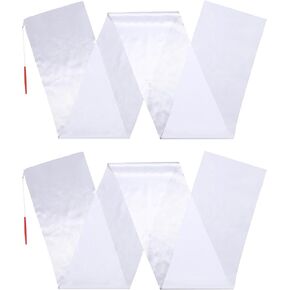 2 Set 98 Inch Dancing Streamers Worship Flags for Dance Gymnastics Ribbon Praise Church Flags Wide Silk Ribbon Dancer for Kids Adults Artistic Church Dancing, Talent Show, Baton Twirling