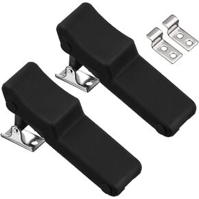 Front Storage Rack Rubber Latch, 2pcs Flexible Rubber Draw Latch with Stainless Steel Cage and Bracket Fit for Polaris Sportsman 450 570 850 Hawkeye Touring ETX 7081927