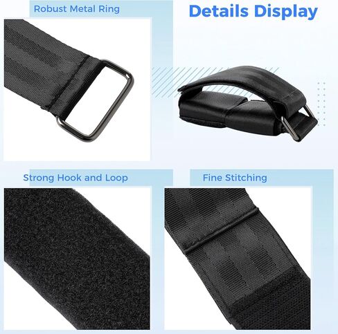 قطعتان من جهاز تدريب Varku Tibialis، أشرطة كاحل دمبل قابلة للتعديل، حزام كاحل ذراع من النايلون للدمبل، مدرب قوة تثبيت بخطاف وحلقة، بدون انزلاق، حزام فقط in Kuwait