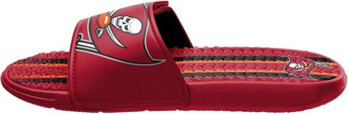 FOCO Tampa Bay Buccaneers NFL Mens Team Stripe Gel Slide - M in Saudi Arabia