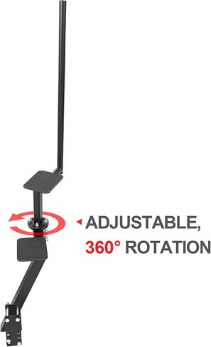 ‎KUAFU Universal قابلة للتعديل وقابلة للتدوير 360 خطوة مقطورة متوافقة مع مقطورة القارب المطلية بمسحوق فولاذي قابل للتعديل، خطوتان in Kuwait