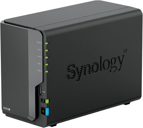 Synology DS224+ 2-Bay Diskstation NAS (Intel Celeron J4125 4-Core 2.0 جيجا هرتز 2 جيجا DDR4 RAM 2xRJ-45 1 جيجابت LAN-Port) حزمة 12 تيرابايت مع 2X 6 تيرابايت WD Red Plus in Kuwait