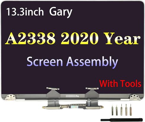 استبدال الشاشة لجهاز MacBook Pro 13.3 بوصة A2338 2020 Year M1 EMC 3578 Retina مجموعة شاشة LCD كاملة 2560x1600 (رمادي) in Kuwait