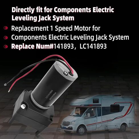 141893 High Speed RV Fifth Wheel Landing Gear Motor,6000 Pounds Lift Capacity for Lippert Tuson Motor,Replace 141893,LC141893 in Saudi Arabia