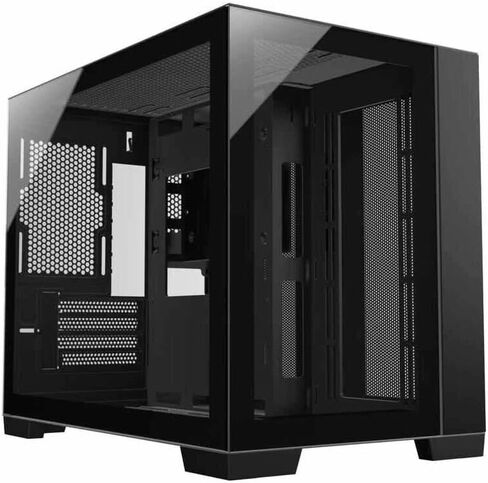 حقيبة كمبيوتر M711 سوداء اللون Micro ATX Mini-ITX Tower PC حافظة عالية تدفق الهواء من الزجاج المقسى المزدوج مع مروحة ARGB مقاس 3 × 12 سم مثبتة مسبقًا USB3.0X2 360 مم دعم AIO في الأعلى in Saudi Arabia