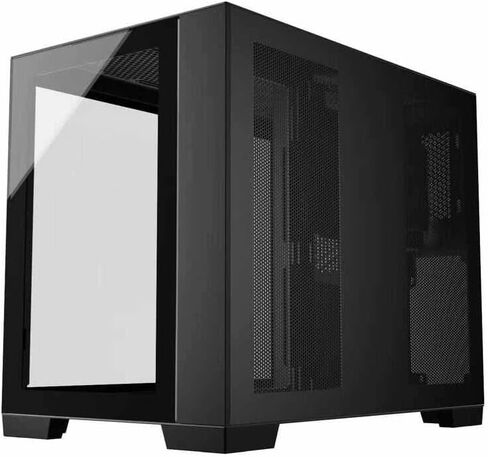 حقيبة كمبيوتر M711 سوداء اللون Micro ATX Mini-ITX Tower PC حافظة عالية تدفق الهواء من الزجاج المقسى المزدوج مع مروحة ARGB مقاس 3 × 12 سم مثبتة مسبقًا USB3.0X2 360 مم دعم AIO في الأعلى in Saudi Arabia