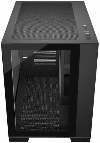 حقيبة كمبيوتر M711 سوداء اللون Micro ATX Mini-ITX Tower PC حافظة عالية تدفق الهواء من الزجاج المقسى المزدوج مع مروحة ARGB مقاس 3 × 12 سم مثبتة مسبقًا USB3.0X2 360 مم دعم AIO في الأعلى in Saudi Arabia