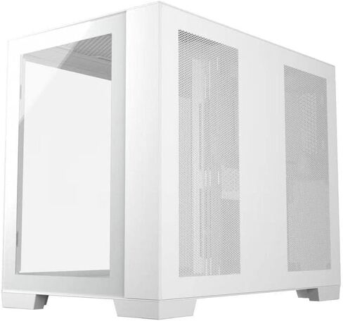 حقيبة كمبيوتر M711 سوداء اللون Micro ATX Mini-ITX Tower PC حافظة عالية تدفق الهواء من الزجاج المقسى المزدوج مع مروحة ARGB مقاس 3 × 12 سم مثبتة مسبقًا USB3.0X2 360 مم دعم AIO في الأعلى in Saudi Arabia