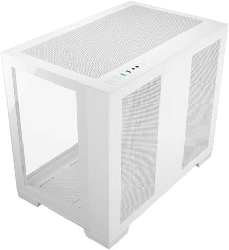 حقيبة كمبيوتر M711 سوداء اللون Micro ATX Mini-ITX Tower PC حافظة عالية تدفق الهواء من الزجاج المقسى المزدوج مع مروحة ARGB مقاس 3 × 12 سم مثبتة مسبقًا USB3.0X2 360 مم دعم AIO في الأعلى in Saudi Arabia