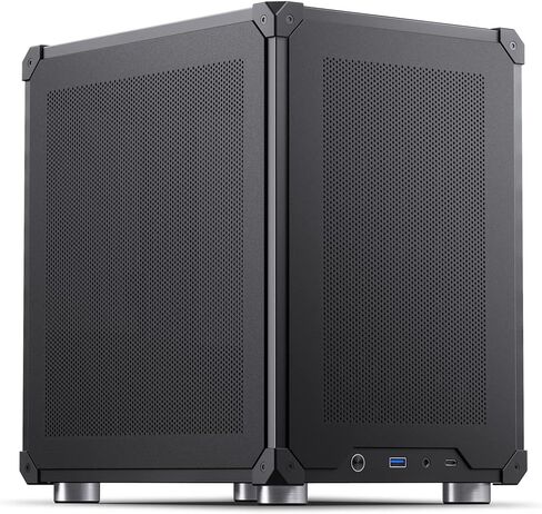 حافظة JONSBO C6 Black Mini MATX Mesh، هيكل سطح مكتب صغير الحجم وبسيط، هيكل Micro ATX، غطاء علوي/لوحة جانبية، حافظة كمبيوتر مفتوحة خالية من الأدوات، ATX Power Bite (L185mm Max.)، يدعم مبرد وحدة المعالجة المركزية 75 مم، GPU200-255mm in Saudi Arabia